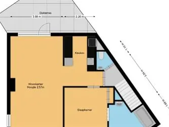 Foto van de Appartement gelegen aan de Laandwarsstraat in Baarn