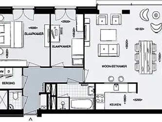 Foto van de Appartement gelegen aan de Bellevuelaan in Haarlem