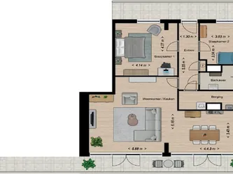 Foto van de Appartement gelegen aan de Handelstraat in Apeldoorn