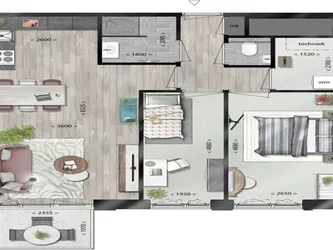 Foto van de Appartement gelegen aan de Artemisstraat in Leiden
