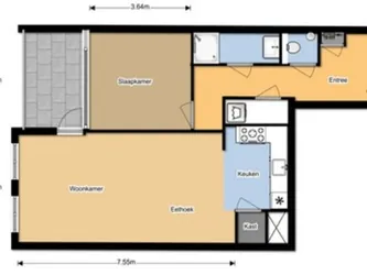 Foto van de Appartement gelegen aan de Onderwijsboulevard in Den Bosch