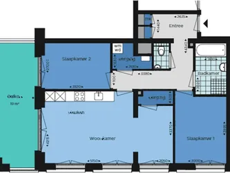 Foto van de Appartement gelegen aan de Kraanstraat in Nijmegen