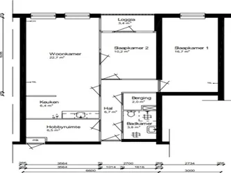 Foto van de Appartement gelegen aan de Van Goyenstraat in Duiven