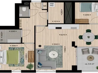 Foto van de Appartement gelegen aan de Frederikstraat in Tilburg