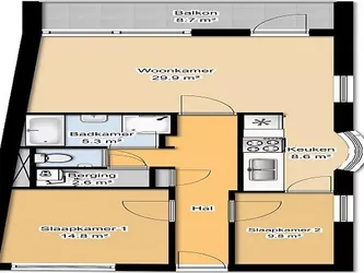 Foto van de Appartement gelegen aan de Van Eesterenplein in Dordrecht