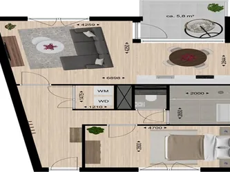 Foto van de Appartement gelegen aan de Frederikstraat in Tilburg