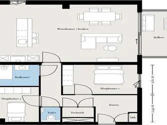 Foto van de Appartement gelegen aan de Monteverdistraat in Haarlem