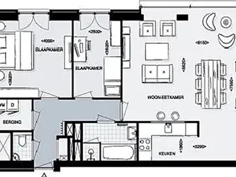 Foto van de Appartement gelegen aan de Bellevuelaan in Haarlem