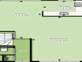 Foto van de Appartement gelegen aan de Admiraalsdam in Oosterhout