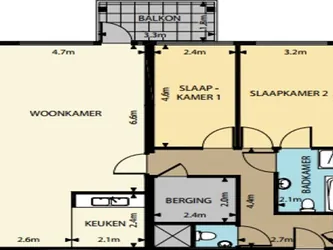 Foto van de Appartement gelegen aan de G.A. van Nispenstraat in Arnhem