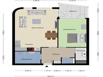 Foto van de Appartement gelegen aan de Ruysdaelkade in Alkmaar