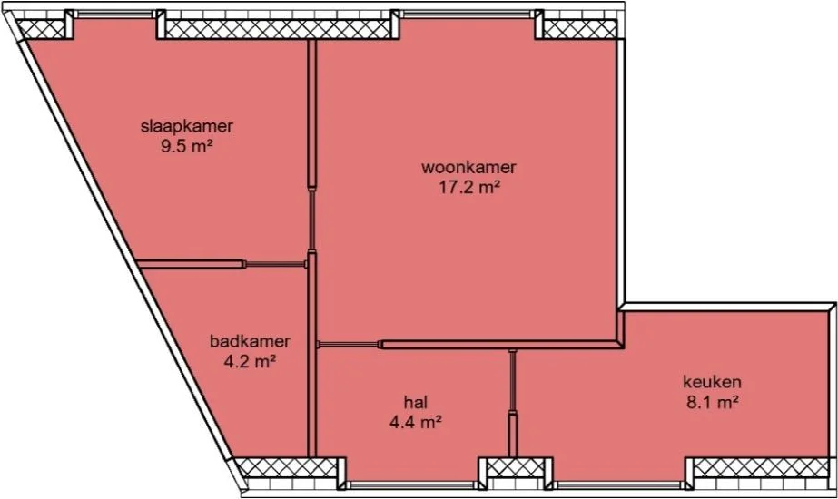 Foto van de Appartement gelegen aan de Stationstraat in Heerlen