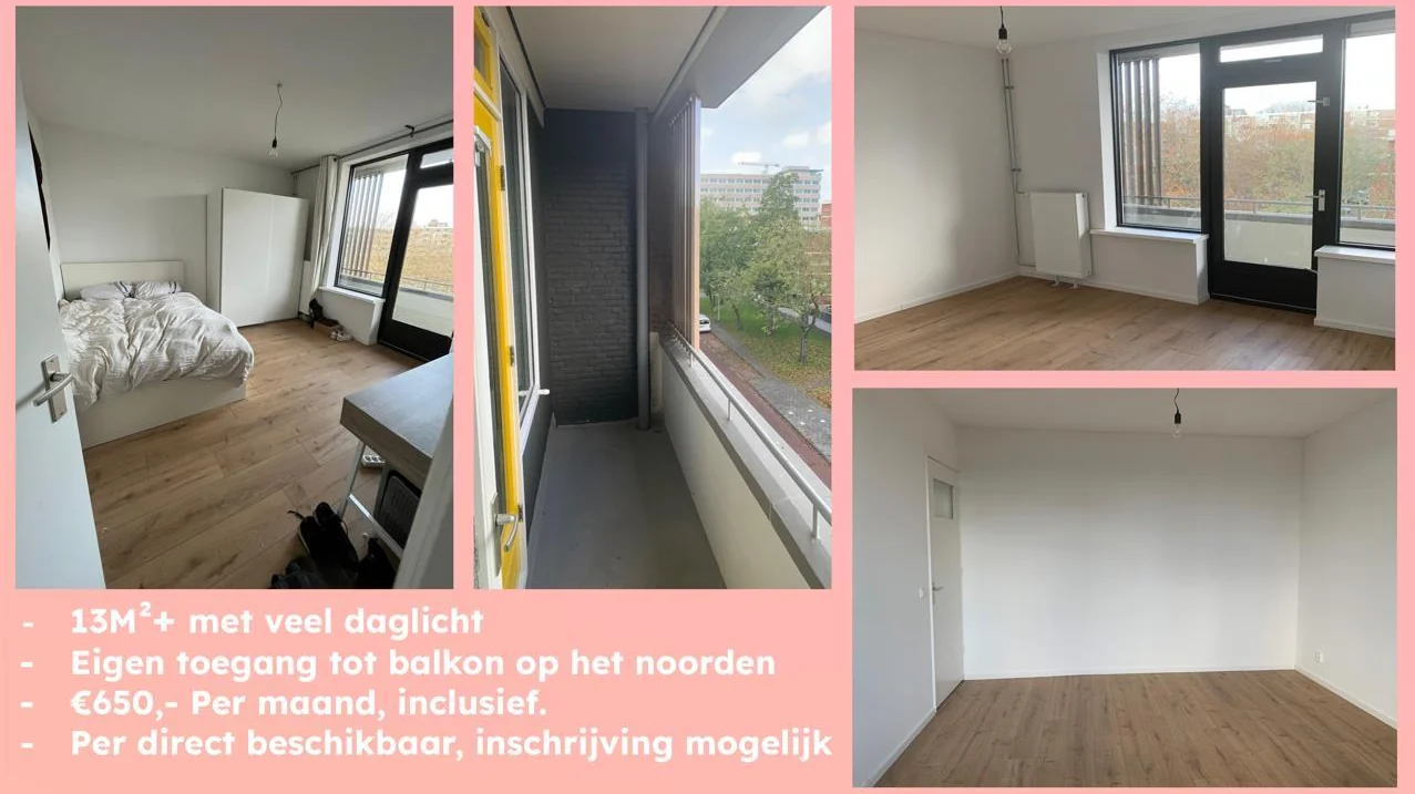 Foto van de Kamer gelegen aan de Wilhelmina Druckerstraat in Amsterdam