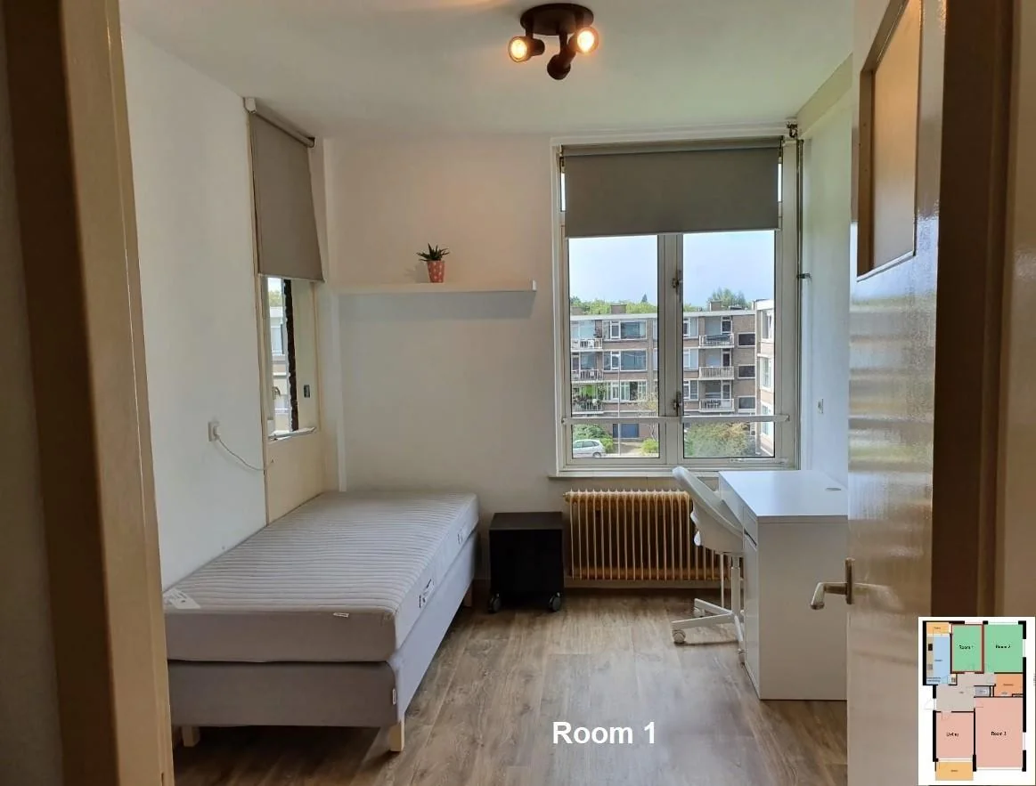 Foto van de Kamer gelegen aan de Stuart Millstraat in Rotterdam