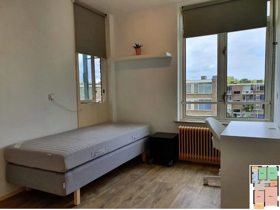 Foto van de Kamer gelegen aan de Stuart Millstraat in Rotterdam