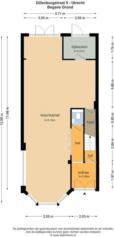 Foto van de Appartement gelegen aan de Dillenburgstraat in Utrecht