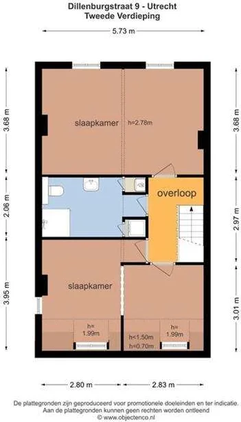 Foto van de Appartement gelegen aan de Dillenburgstraat in Utrecht