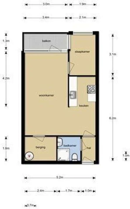 Foto van de Appartement gelegen aan de Kasteel Aldengoorstraat in Maastricht
