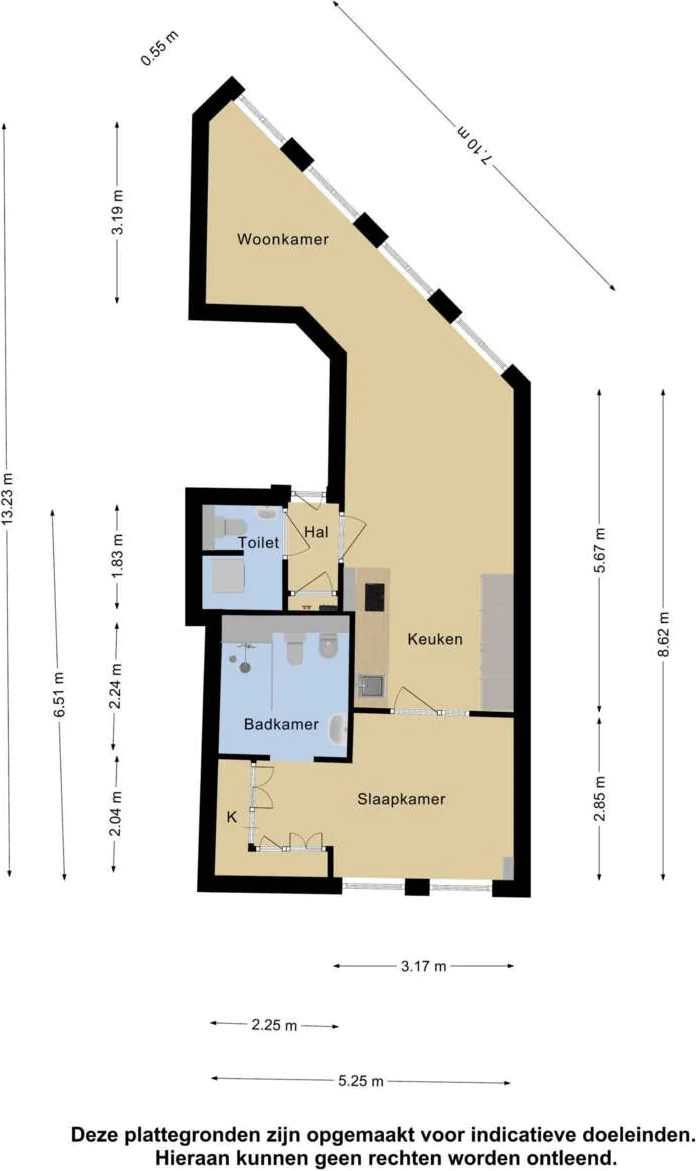 Foto van de Appartement gelegen aan de Singel in Amsterdam