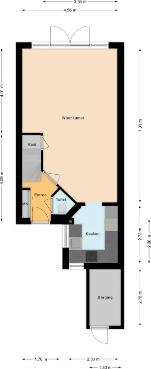 Foto van de Appartement gelegen aan de Pluto in Den Helder