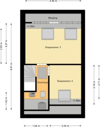 Foto van de Appartement gelegen aan de Pluto in Den Helder