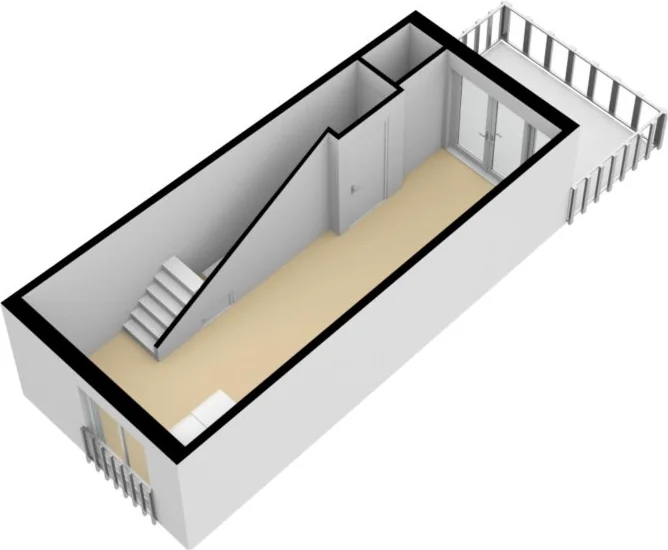 Foto van de Appartement gelegen aan de Tugelastraat in Haarlem