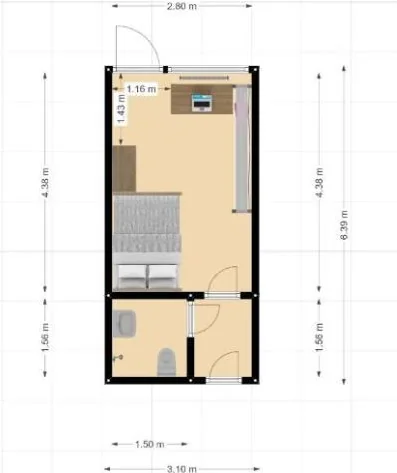 Foto van de Kamer gelegen aan de Matenweg in Enschede