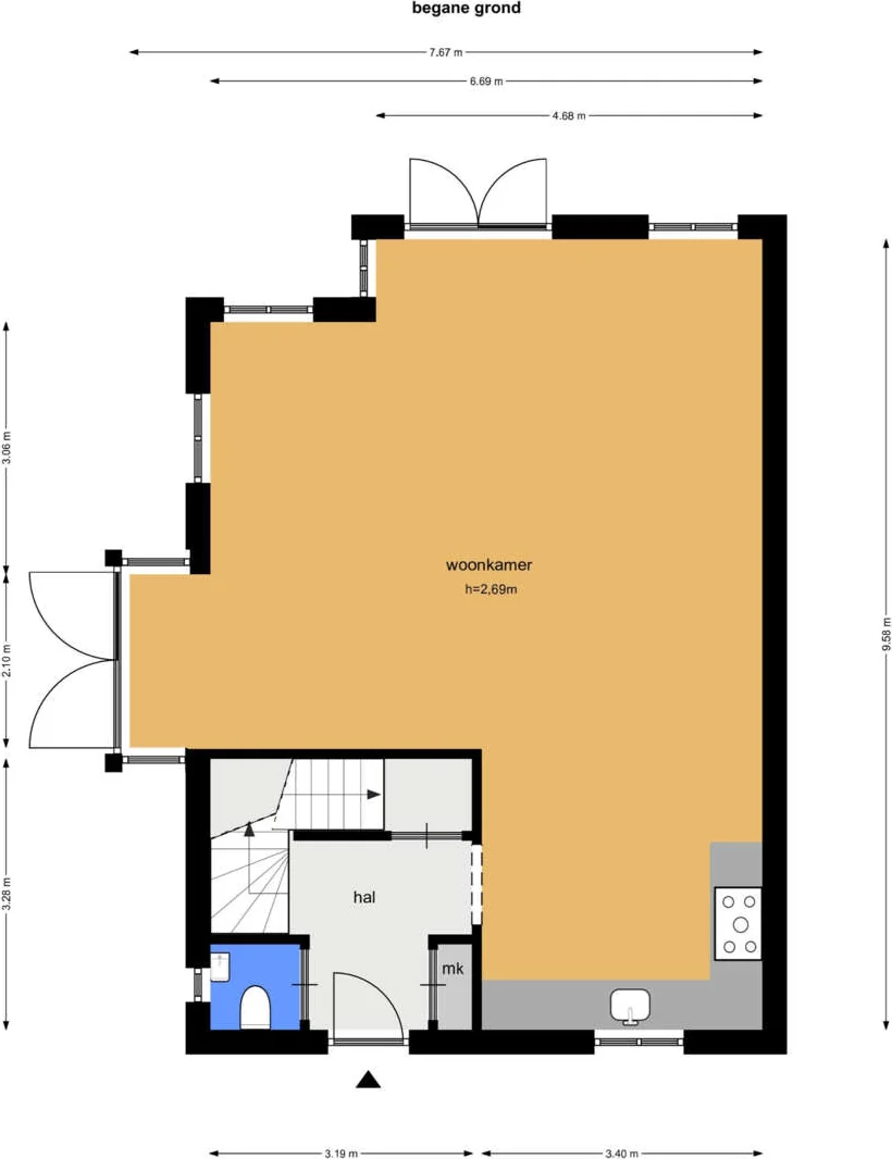 Foto van de Appartement gelegen aan de Cornelis van Norrenstraat in Bussum