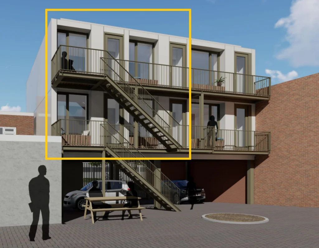 Foto van de Appartement gelegen aan de 1e Wijkstraat in Arnhem