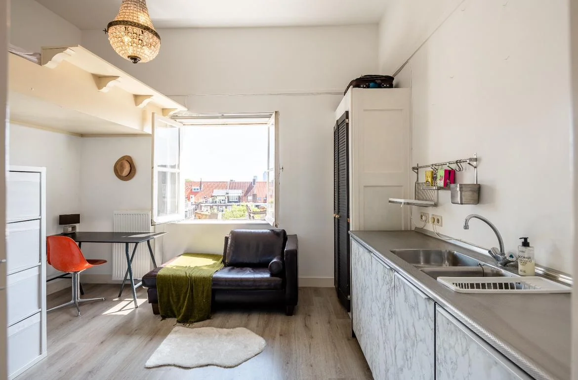 Foto van de Studio gelegen aan de Amstelkade in Amsterdam
