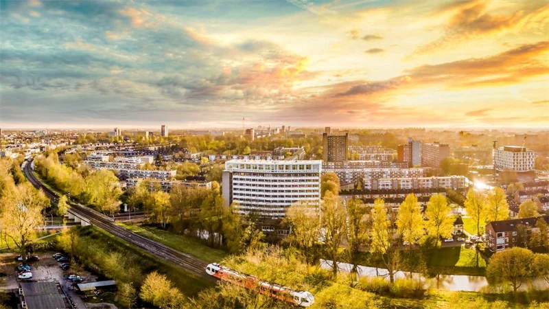 Foto van de Studio gelegen aan de Populierenlaan in Groningen