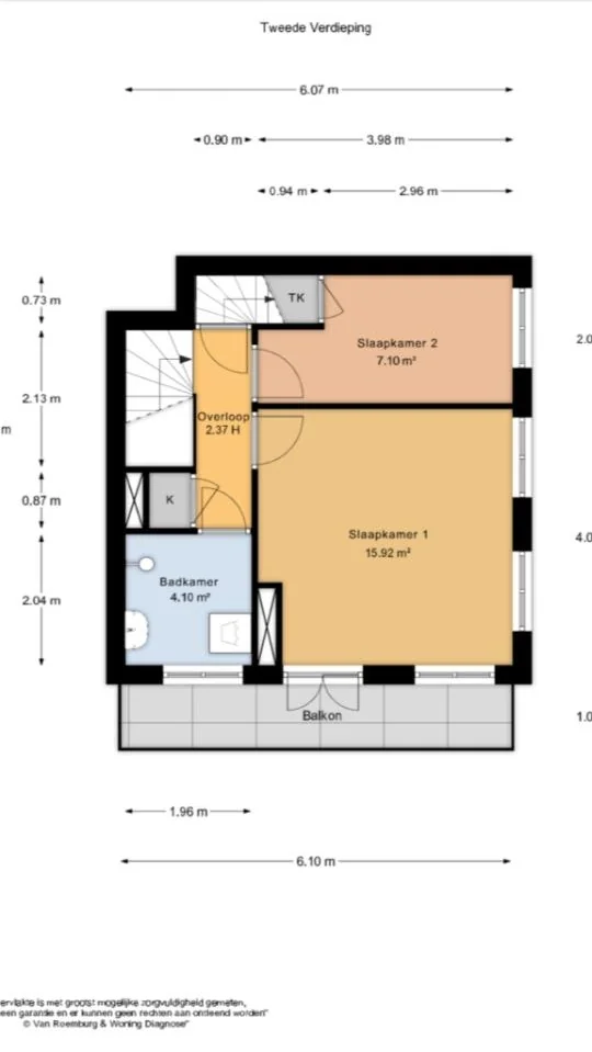 Foto van de Kamer gelegen aan de Veeteeltstraat in Amsterdam