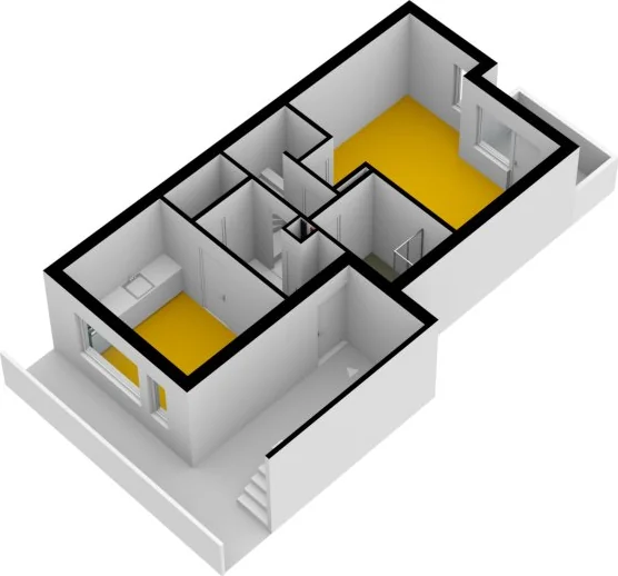 Foto van de Appartement gelegen aan de Kaatsbaan in Bergen op Zoom