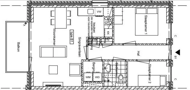 Foto van de Appartement gelegen aan de Singravenlaan in Arnhem