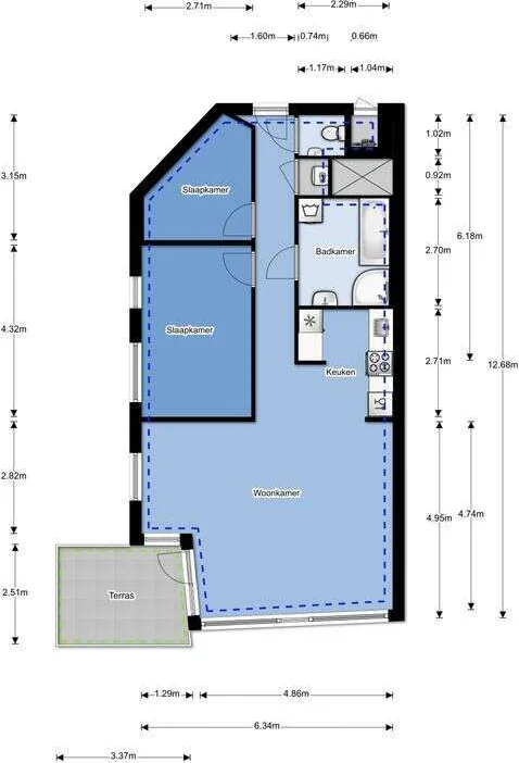Foto van de Appartement gelegen aan de Honingerdijk in Rotterdam