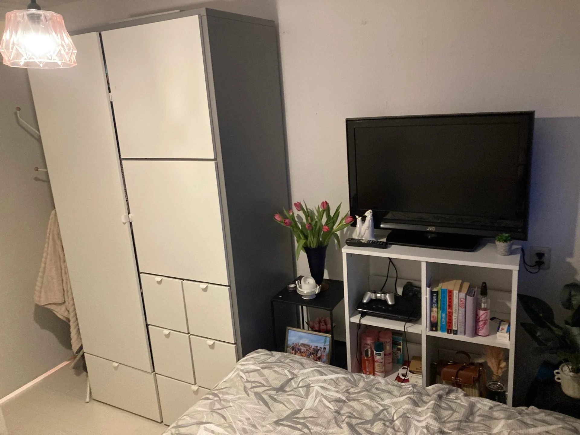 geblurde versie van de foto als achtergrond