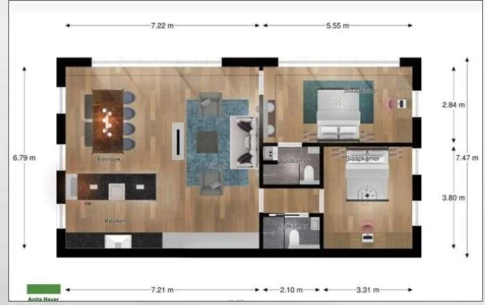 Foto van de Appartement gelegen aan de Oud-Loosdrechtsedijk in Loosdrecht