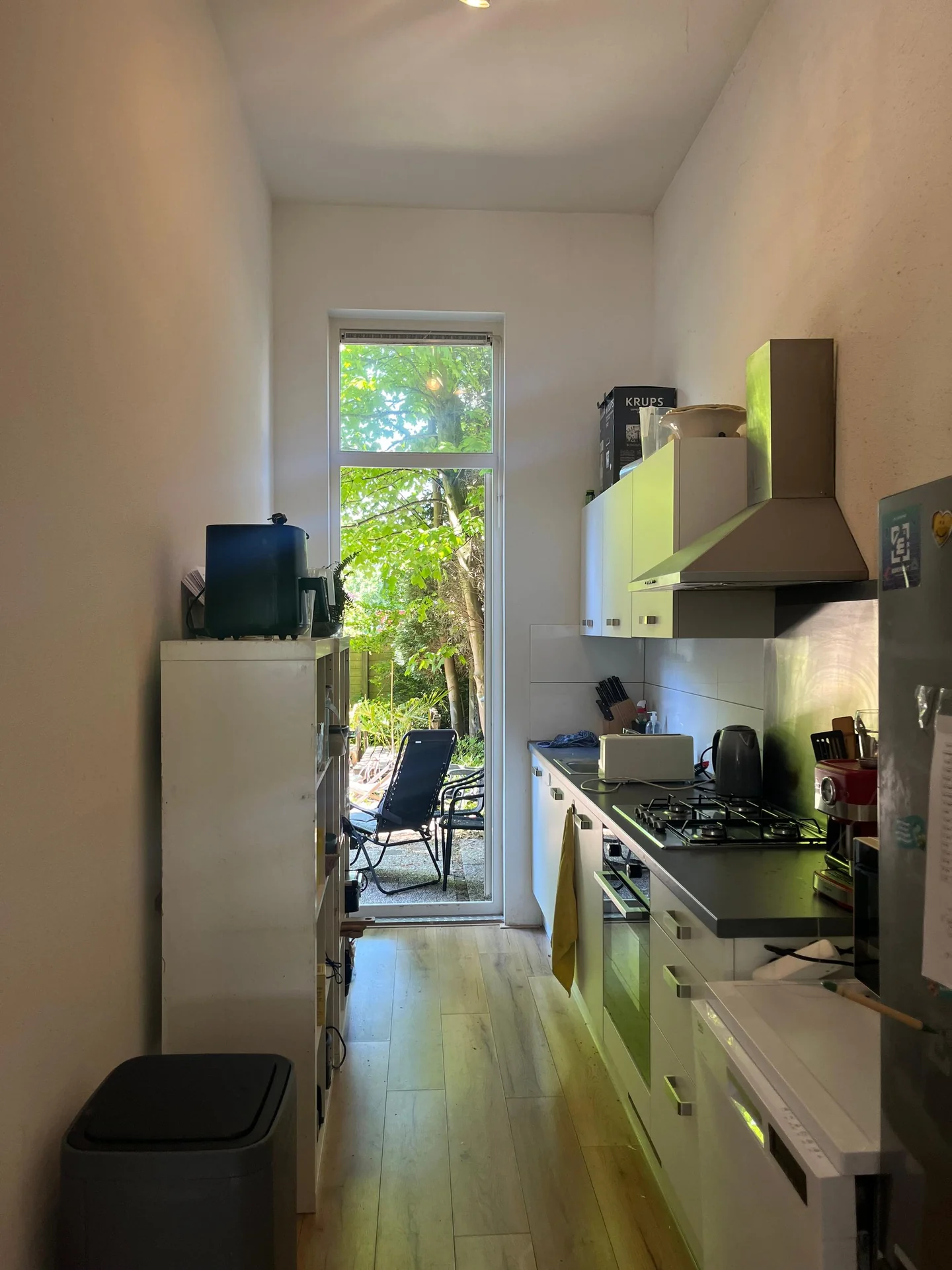 geblurde versie van de foto als achtergrond