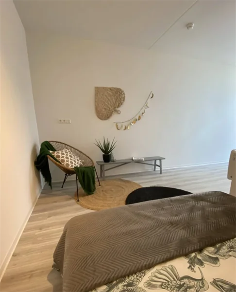 geblurde versie van de foto als achtergrond