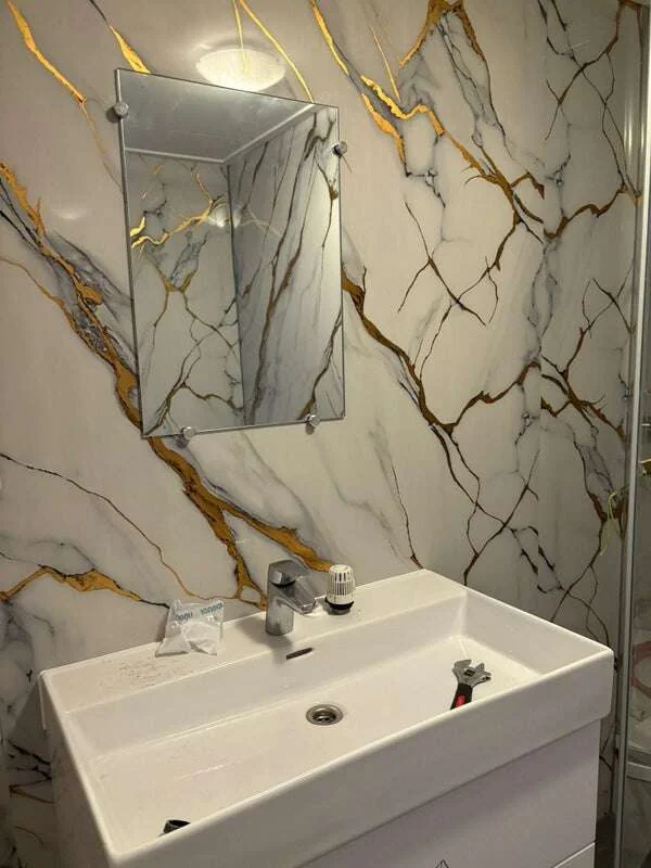 geblurde versie van de foto als achtergrond