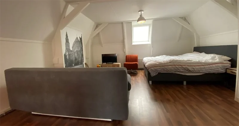 geblurde versie van de foto als achtergrond