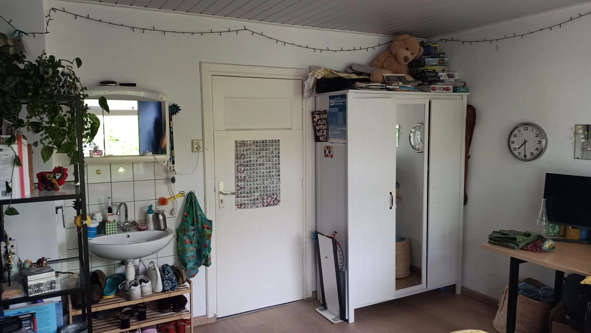 geblurde versie van de foto als achtergrond