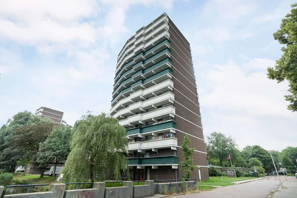 geblurde versie van de foto als achtergrond