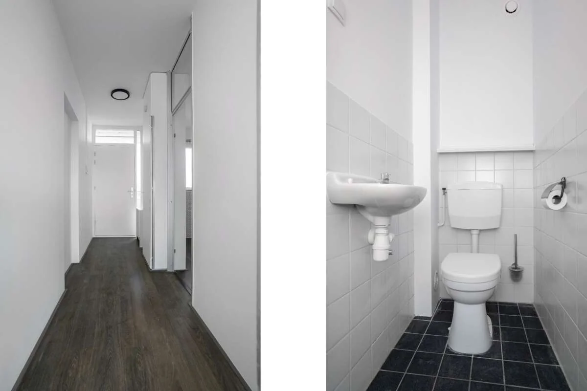 geblurde versie van de foto als achtergrond