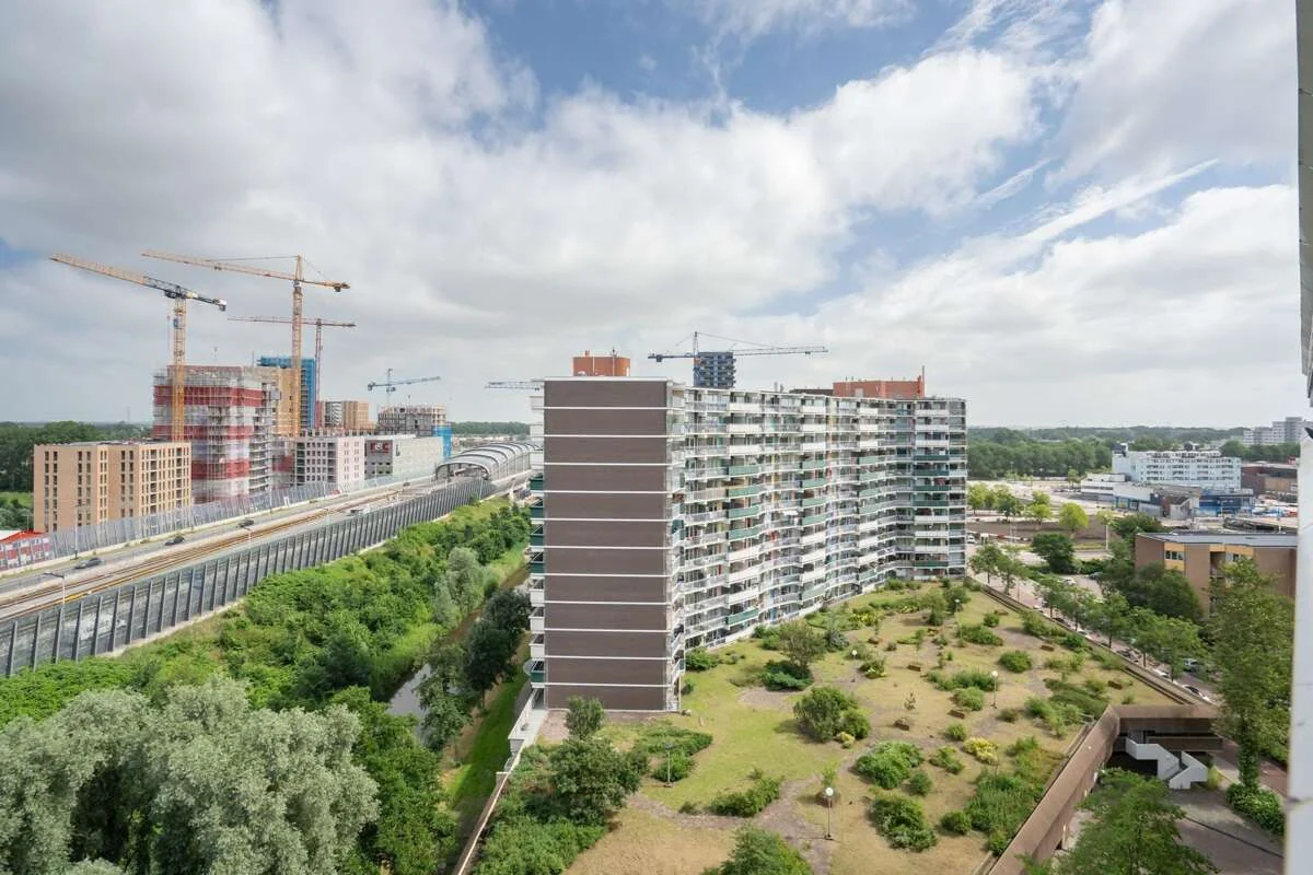 geblurde versie van de foto als achtergrond