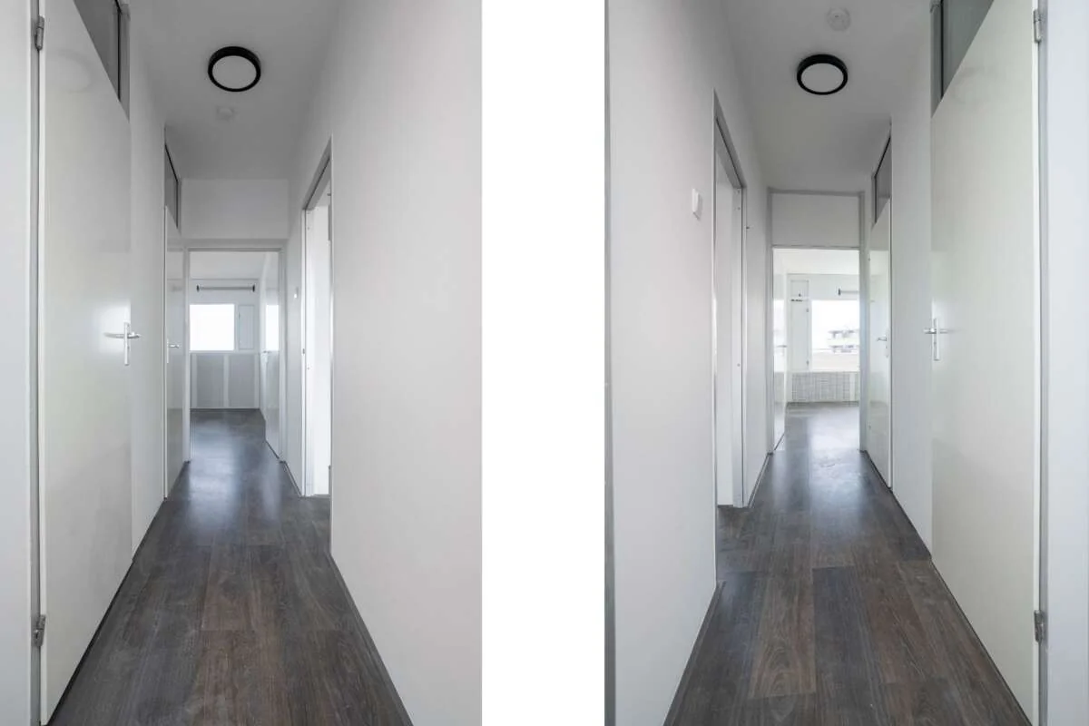 geblurde versie van de foto als achtergrond