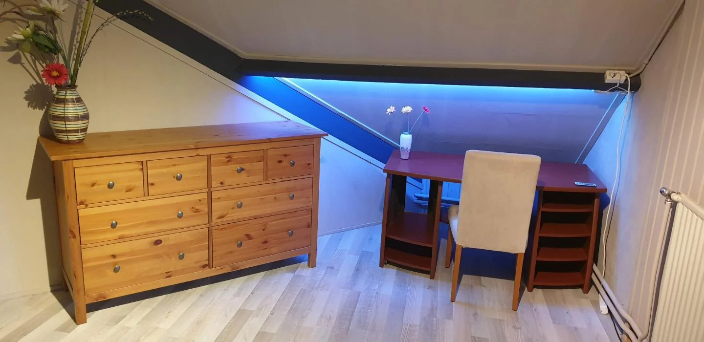 geblurde versie van de foto als achtergrond