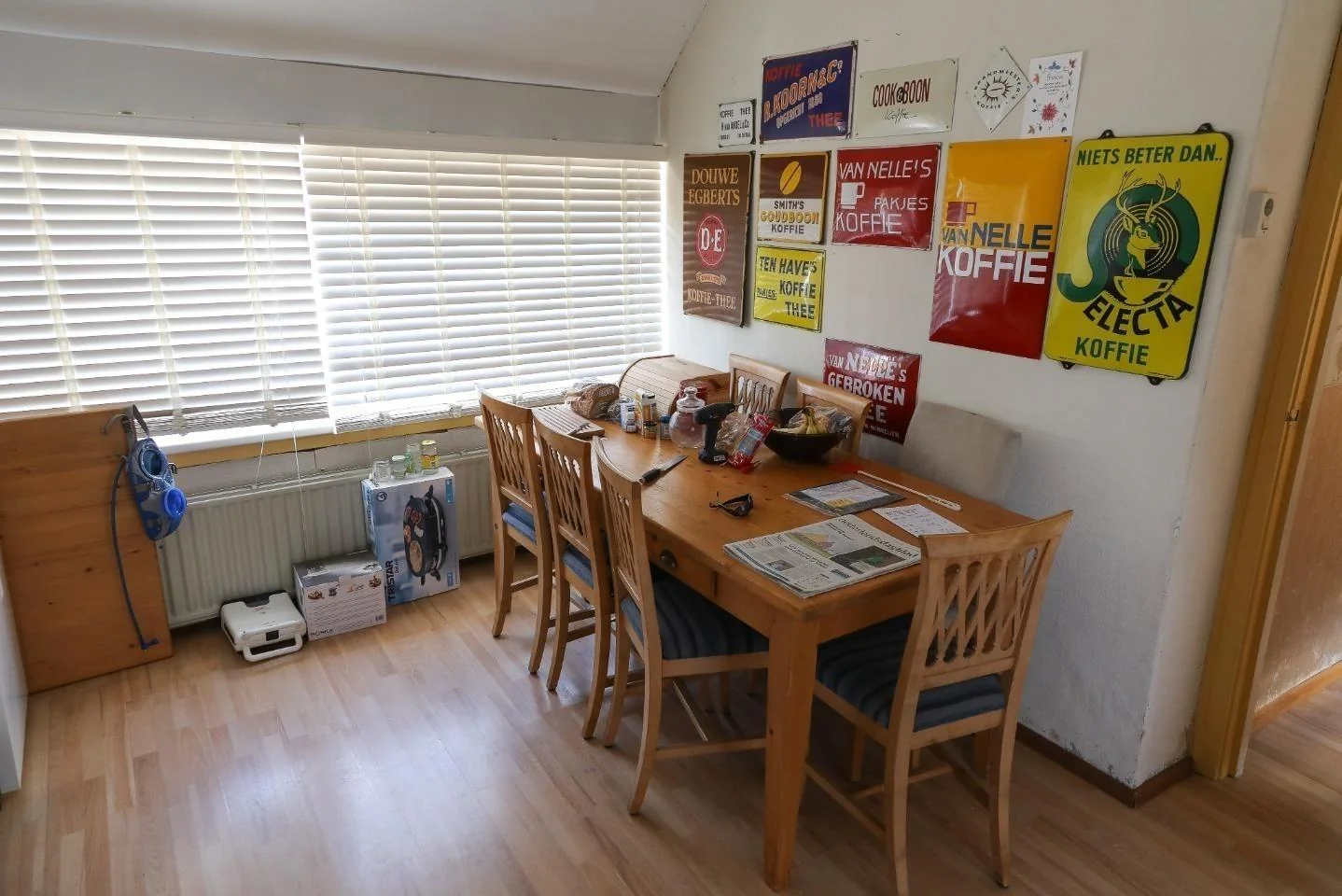 geblurde versie van de foto als achtergrond