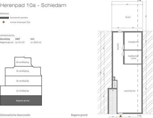 Foto van de Appartement gelegen aan de Herenpad in Schiedam