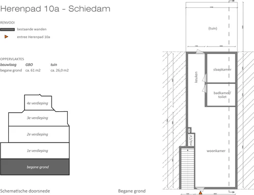 Foto van de Appartement gelegen aan de Herenpad in Schiedam